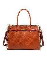 Old Trend Westland Leather Satchel Bag