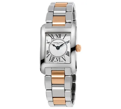 Frederique Constant Women's Swiss Classics Carre Two-Tone Stainless Steel Bracelet Watch 23x21mm