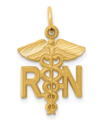 Registered Nurse Charm in 14k Yellow Gold