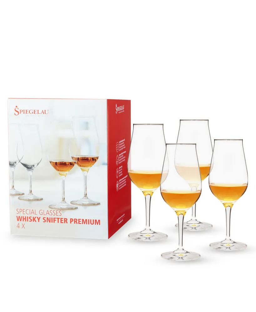 Spiegelau 4 - Piece 5.8oz. Lead Free Crystal Whiskey Glass Glassware Set