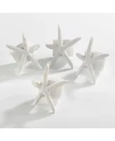 Saro Lifestyle Neptune Collection Starfish Napkin Ring, Set of 4
