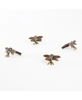 Saro Lifestyle Dragonfly Napkin Ring, Set of 4