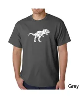 La Pop Art Men's Word T-Shirt - Tyrannosaurus Rex