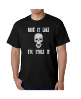 La Pop Art Men's Word T-Shirt - Ride It Like You Stole