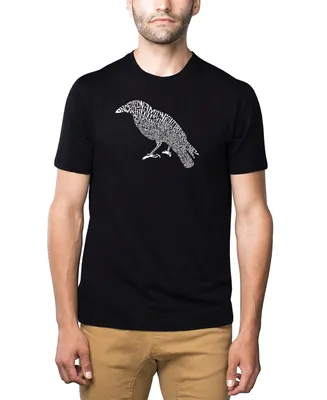 La Pop Art Men's Premium Word T-Shirt - The Raven