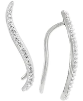 Diamond Ear Crawlers (1/10 ct. t.w.) Sterling Silver