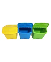 Taurus 10 Gallon Stackable Shutter Bin 3 Piece Set