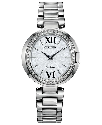 Citizen Eco-Drive Women's Capella Stainless Steel Bracelet Watch 34mm