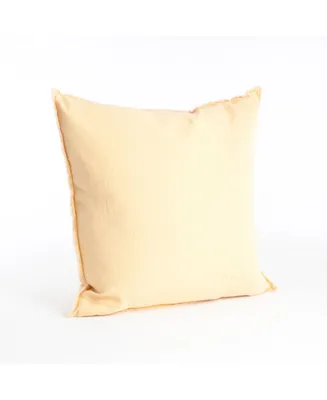 Saro Lifestyle Fringed Linen Decorative Pillow, 20" x