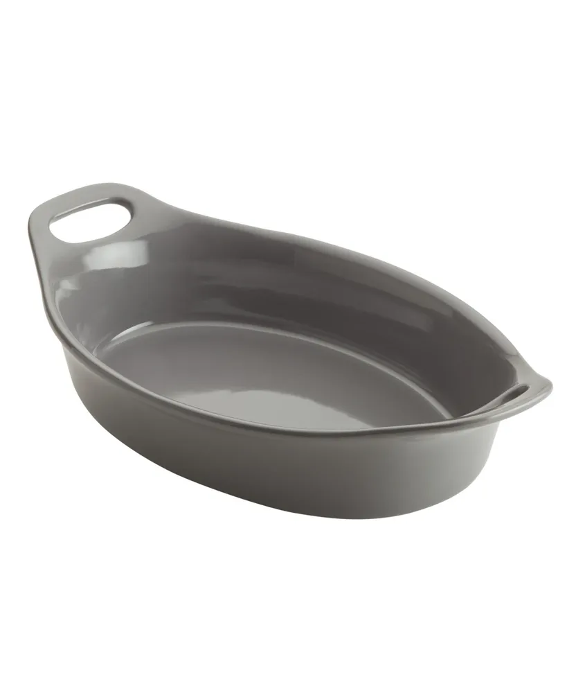 Rachael Ray Ceramics Oval Baker, 1.5-Quart