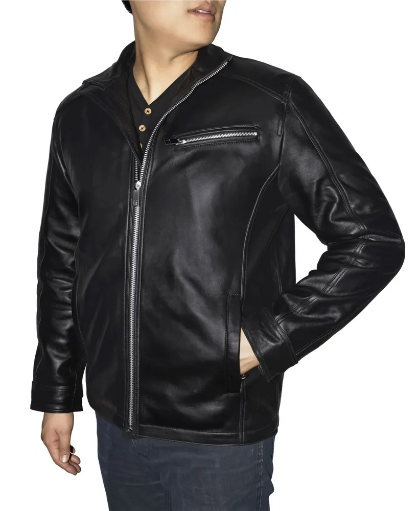 Victory Sportswear Retro Leather Men's Racing Jacket