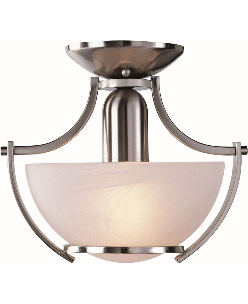 Volume Lighting Durango 1-Light Semi-Flush Mount Ceiling Fixture