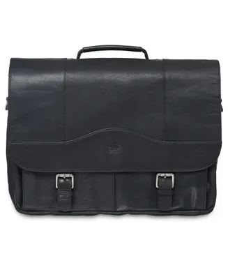 Mancini Buffalo Collection Porthole Laptop/ Tablet Briefcase