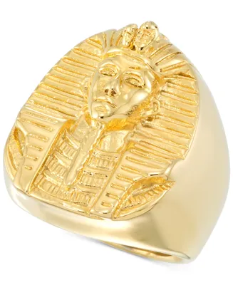 Legacy for Men by Simone I. Smith Men's Pharaoh Ring Yellow Ion-Plated Stainless Steel