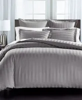 Charter Club Damask 1.5" Stripe 550 Thread Count 100% Cotton 2-Pc. Duvet Cover Set, Twin