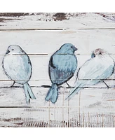 Madison Park Perched Birds Hand Painted Wood Plank