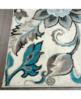 Global Rug Designs Jano JAN03 Ivory 7'9" x 10'2" Area Rug