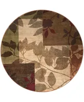 Global Rug Designs Brighton BRI03 Beige 7'10" Round Area Rug