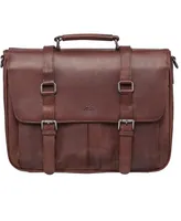 Mancini Buffalo Collection Single Compartment Laptop Briefcase