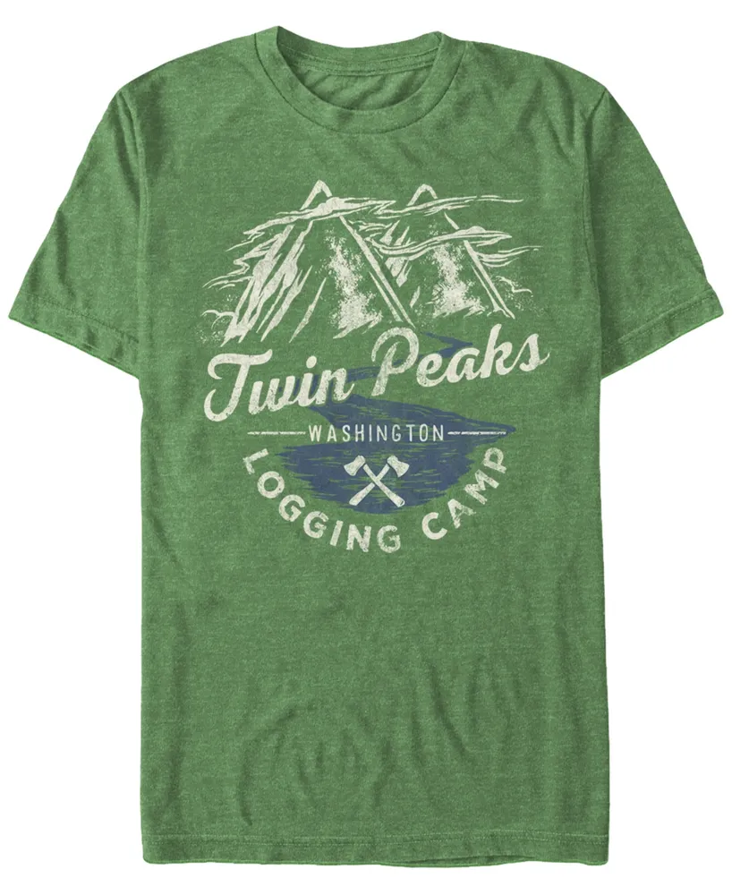 Twin Peaks Men's Logging Camp Logo Short Sleeve T-Shirt