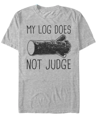 Twin Peaks Men's My Log Doesn't Judge Short Sleeve T-Shirt