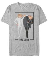 Minions Illumination Men's Despicable Me 3 Dru And Gru Brothers Short Sleeve T-Shirt