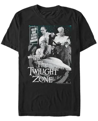Twilight Zone Cbs Men's Entering Another Dimension Short Sleeve T-Shirt