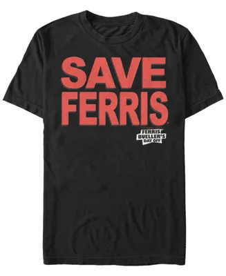 Fifth Sun Day off Men's Save Ferris Text Short Sleeve T- shirt