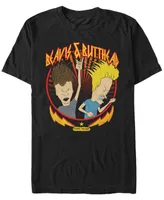 Beavis and Butthead Mtv Men's Metal Head Short Sleeve T-Shirt