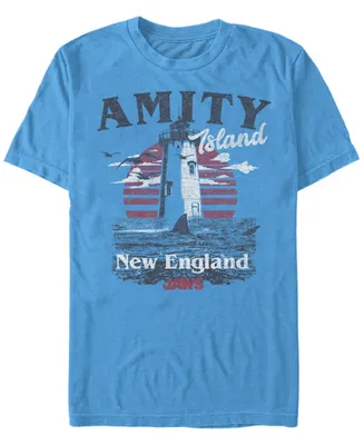 Jaws Men's Amity Island Destination Short Sleeve T-Shirt