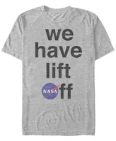 Nasa Men's We Have Life Off Logo Short Sleeve T-Shirt