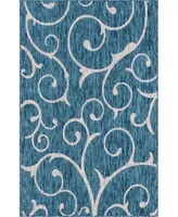 Bayshore Home Pashio Pas7 Teal Area Rug Collection