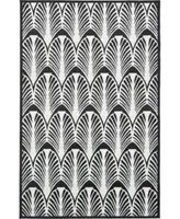 Bayshore Home Politan Pol6 Black Area Rug Collection