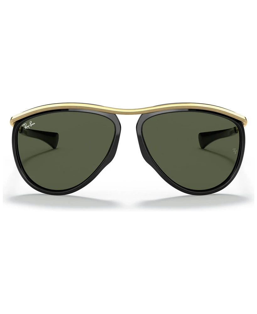 Ray-Ban Olympian Aviator Sunglasses, RB2219 59