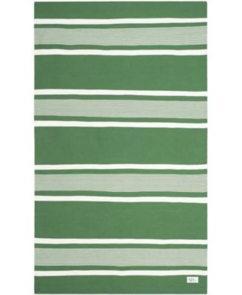 Lauren Ralph Lauren Hanover Stripe LRL2461B Green Outdoor Area Rug Collection