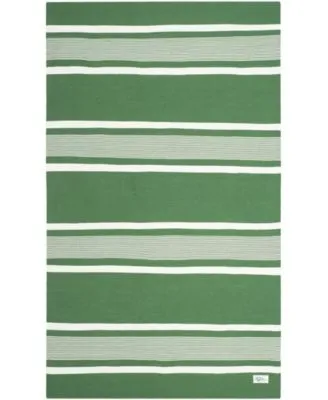 Lauren Ralph Lauren Hanover Stripe LRL2461B Green Outdoor Area Rug Collection