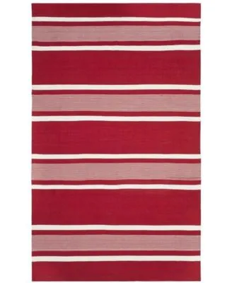 Lauren Ralph Lauren Hanover Stripe Lrl2461d Red Area Rug Collection