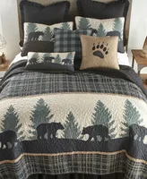 American Heritage Textiles Bear Walk Plaid Decorative Pillow, 11" x 22"