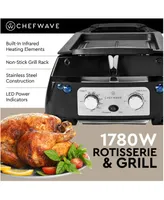 ChefWave Sosaku Smokeless Infrared Rotisserie Indoor Tabletop Grill