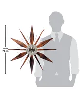 Infinity Instruments Starburst Wall Clock