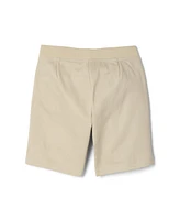French Toast Big Girls Pull-on Tie Front Stretch Twill Short