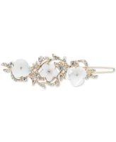 lonna & lilly Gold-Tone Pave & Mother-of-Pearl Flower Hair Barrette