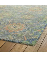 Kaleen Weathered WTR07-17 Blue 4 'x 6' Outdoor Area Rug