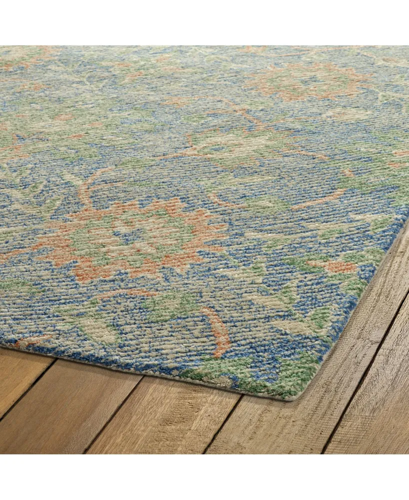 Kaleen Weathered WTR07-17 Blue 8' x 10' Outdoor Area Rug