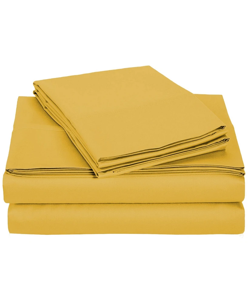 Universal Home Fashions University Solid Microfiber 6-Pc. Sheet Set