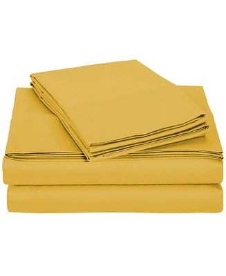 Universal Home Fashions University Solid Microfiber 6-Pc. Sheet Set