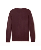 French Toast Big Girls Anti-Pill Crew Neck Cardigan Sweater