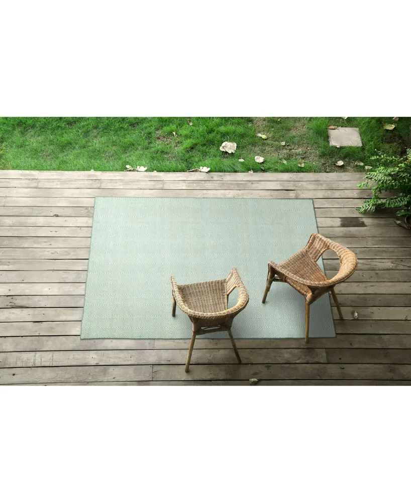 Kaleen Ziggy ZIG01-79 Light Blue 8' x 10' Outdoor Area Rug