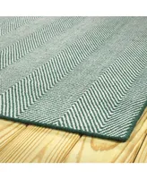 Kaleen Ziggy ZIG01-91 Teal 2' x 6' Runner Rug