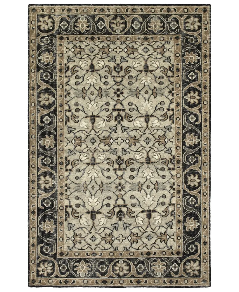 Kaleen Herrera HRA05-84 Oatmeal 3' x 5' Area Rug